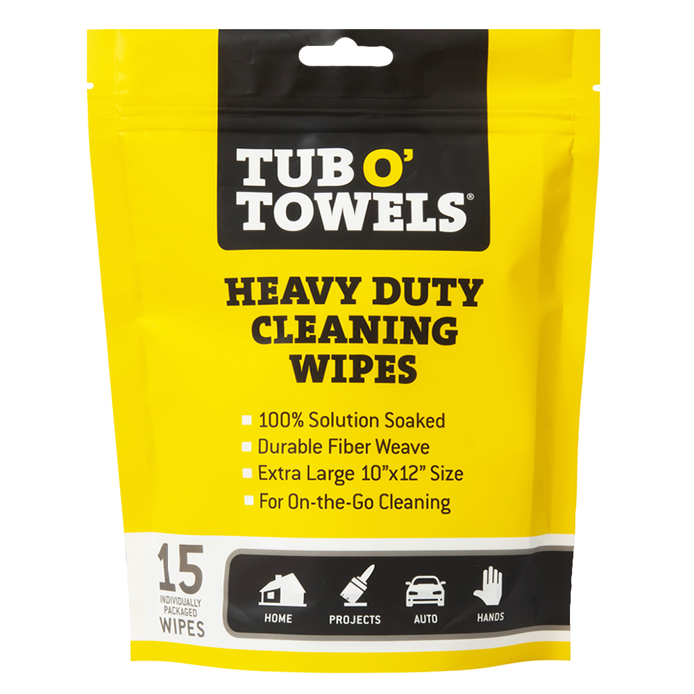 Tub O Towels Heavy-Duty 7 x 8 Size Multi-Surface Cleaning Wipes